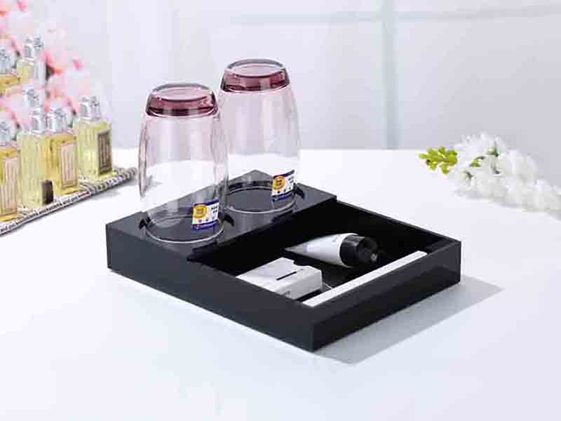 亞克力酒店牙具托盤廠家定制